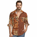 A - Men long sleeve shirt tapa design